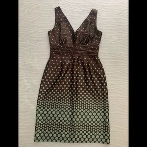 Dress JESSICA HOWARD size 12 color brown and blue